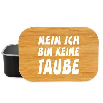 Tauben - Lunch Box - Schwarz - Vorne