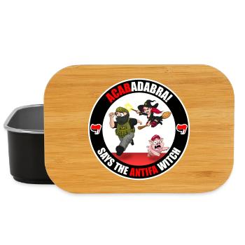 Die Antifa-Hexe – Grenzschutz - Lunch Box - Schwarz - Vorne