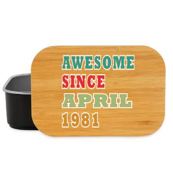 Großartig seit April 1981 - Lunch Box - Schwarz - Vorne