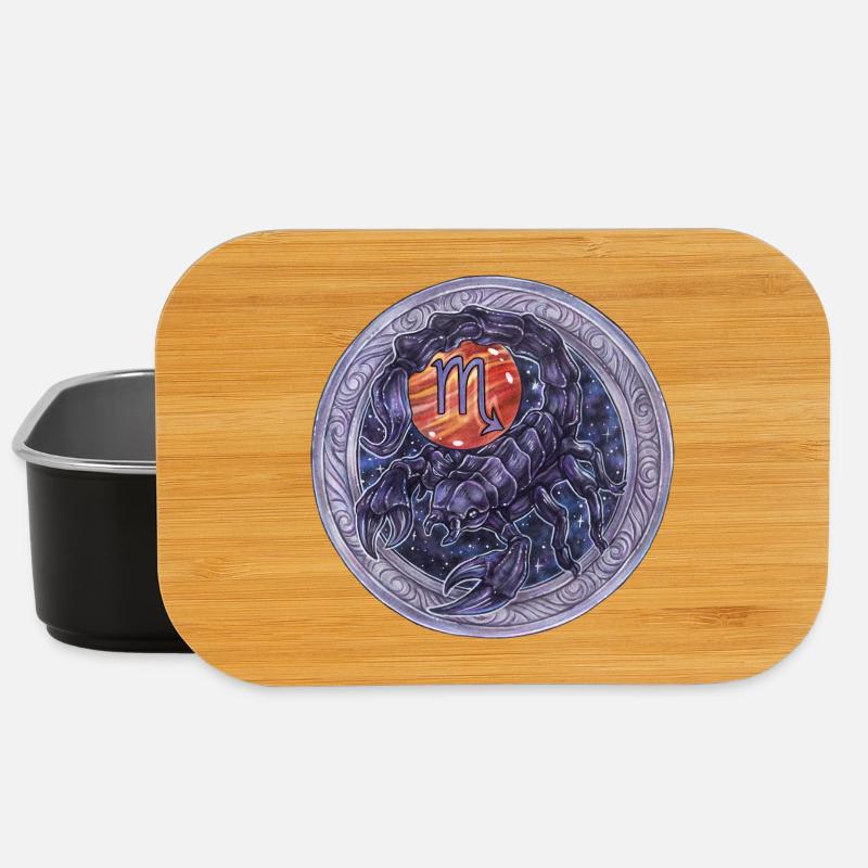 Zodiac Sign Sternzeichen Skorpion Scorpio Geschenk - Lunch Box - Schwarz