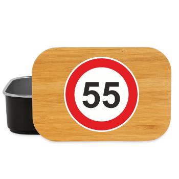 55 Cinquante-cinq anniversaires - Boîte à goûter - noir - Devant
