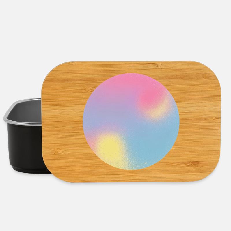 Aura Check Pastel Gradient Sphere - Lunch Box - black