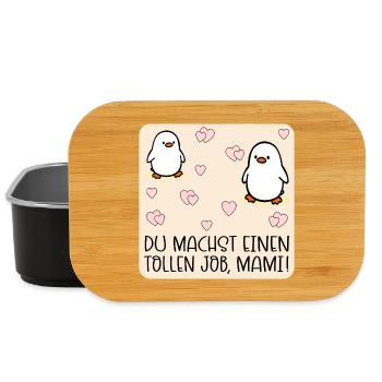 Muttertag Mama Job Kind - Lunch Box - Schwarz - Vorne