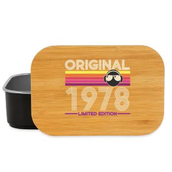 Originale Retro Limited Edition von 1978 - Lunch Box - Schwarz - Vorne