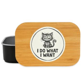 Ich mache, was ich will Katze - Lunch Box - Schwarz - Vorne