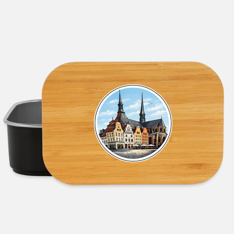 Rostock-Neuer Markt - Lunch Box - black