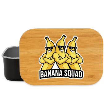 Banane Rigolote : Design Fruit et Humour - Boîte à goûter - noir - Devant