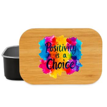 Positivity is a Choice - Lunch Box - black - Front