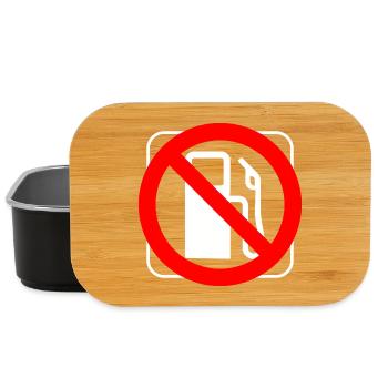 Stop gasoline diesel prices prohibition graphic - Lunch Box - black - Front