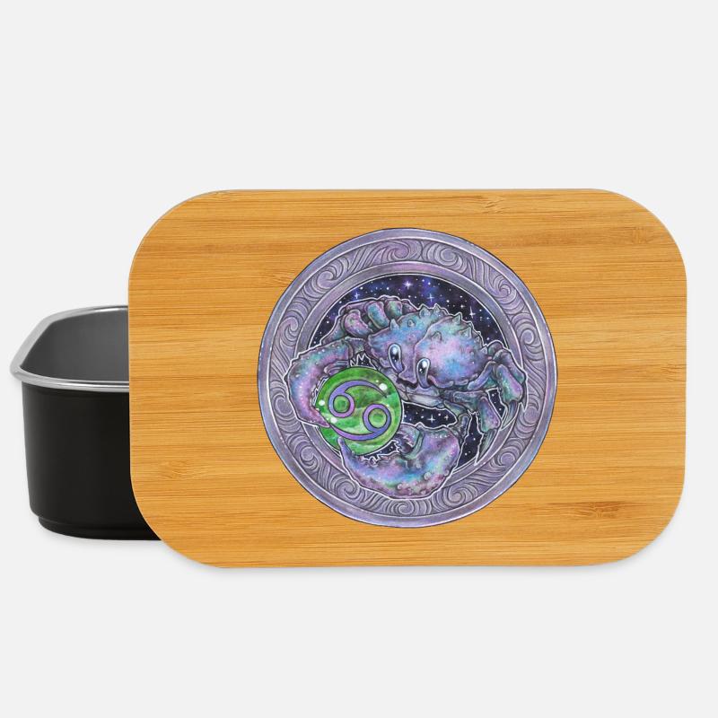 Zodiac Sign Sternzeichen Krebs Cancer Geschenk - Lunch Box - Schwarz