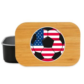 Soccer_team_USA - Lunch Box - black - Front