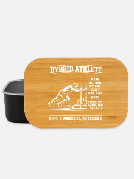 Hybrid Athlet Sled Push Fitness - Lunch Box - Schwarz
