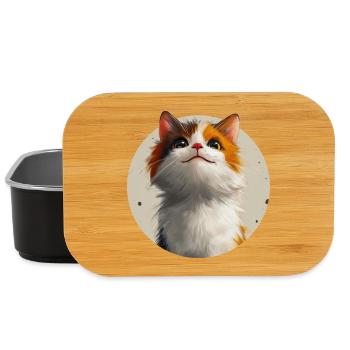 süße Katze - Lunch Box - Schwarz - Vorne