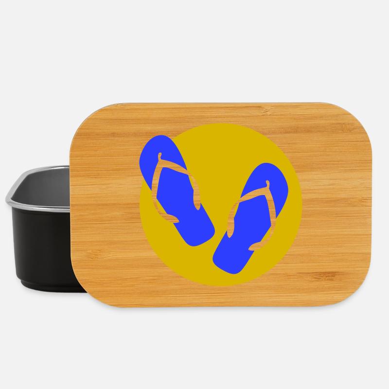 Flip-flop summer feeling - Lunch Box - black