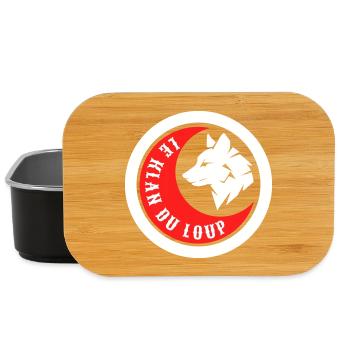 Loup Rouge & Blanc - Boîte à goûter - noir - Devant