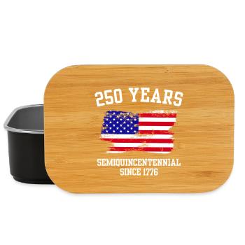 USA 250 Semiquincentennial - Lunch Box - black - Front