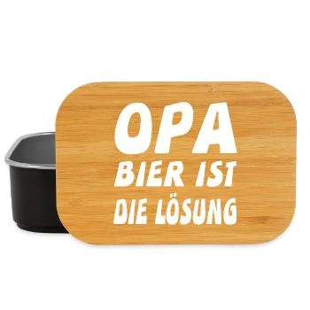 Bier - Lunch Box - Schwarz - Vorne