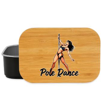 Pole Dance Silhouette – Elegante Pin-Up Kunst - Lunch Box - Schwarz - Vorne