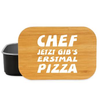 Pizza - Lunch Box - Schwarz - Vorne