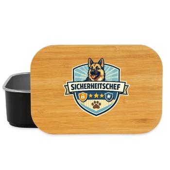 Sicherheitschef Schäferhund Logo - Lunch Box - Schwarz - Vorne