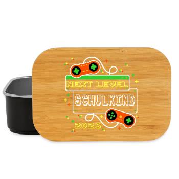 Next Level: Schoolchild 2026 Gaming School Enrollment - Lunch Box - black - Front
