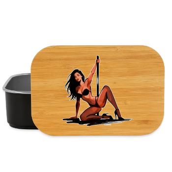 Sexy Pole Dance Art: Grazile Pin-Up Eleganz - Lunch Box - Schwarz - Vorne