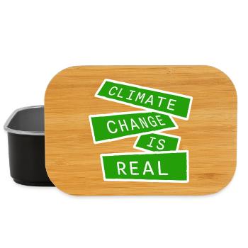 Climate Change Is Real Climate Change Science - Lunch Box - black - Front