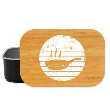 Cooking Frying Pan Sketch - Lunch Box - black - Front