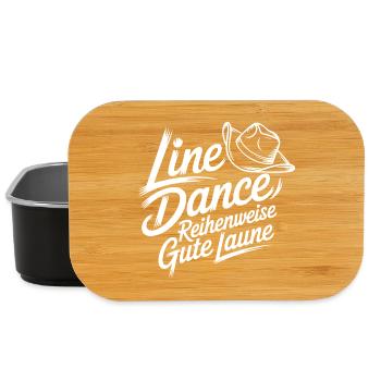 Line Dance Motiv - Lunch Box - Schwarz - Vorne