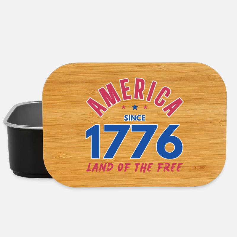 AMÉRIQUE 1776 TERRE DE LA LIBERTÉ - Boîte à goûter - noir