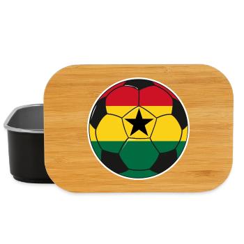 Équipe de football du Ghana - Boîte à goûter - noir - Devant