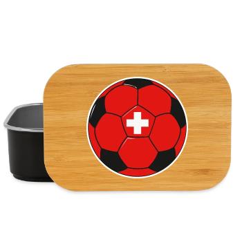 Équipe de football suisse - Boîte à goûter - noir - Devant