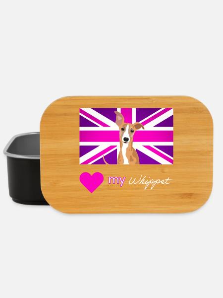 PURPLEWHIPPET (Weißer Text, Lebendig) - Lunch Box - Schwarz