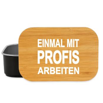 Arbeiten - Lunch Box - Schwarz - Vorne