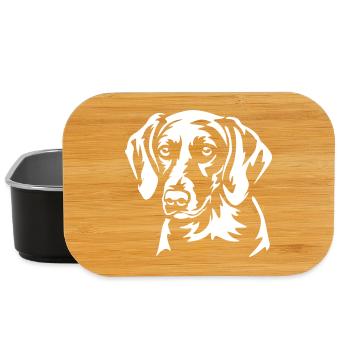 American Foxhound Kopf "Black Edition" - Lunch Box - Schwarz - Vorne