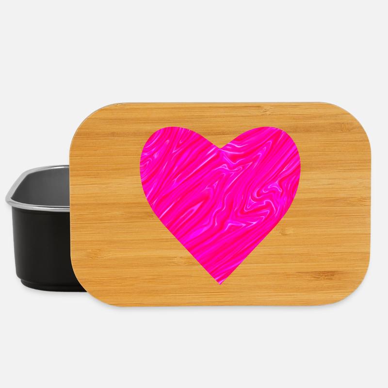 Neon heart for Mother's Day - Lunch Box - black