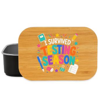 Ich habe die Klausurphase überlebt Schule Humor - Lunch Box - Schwarz - Vorne