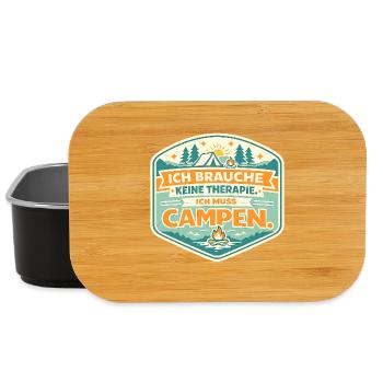 I have to camp - Lunch Box - black - Front