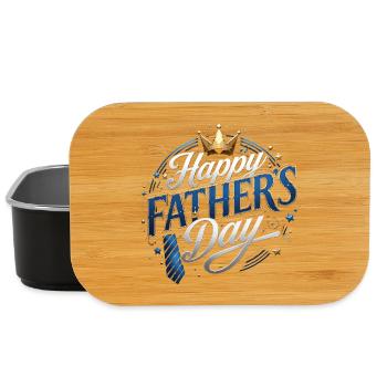 Vatertag – Geschäftsmann – Bürokrawatte - Lunch Box - Schwarz - Vorne