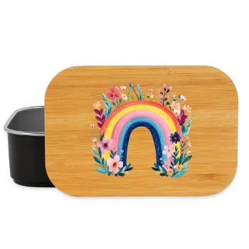 Lovely Rainbow - Lunch Box - black - Front