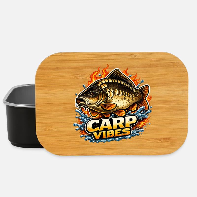 Karpfen-Vibes - Lunch Box - Schwarz