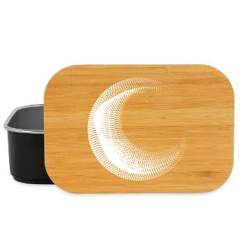 Conception de cercles points - Boîte à goûter - noir - Devant