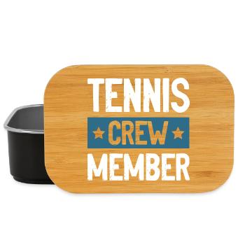 Équipe de tennis - Boîte à goûter - noir - Devant