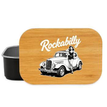 Rockabilly Pin-Up & Design de voitures classiques Hot Rod - Boîte à goûter - noir - Devant