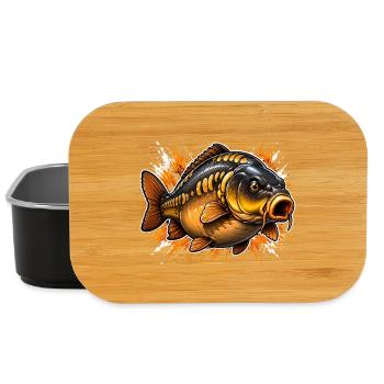 Explosives Spiegel-Karpfenfischen-Design - Lunch Box - Schwarz - Vorne