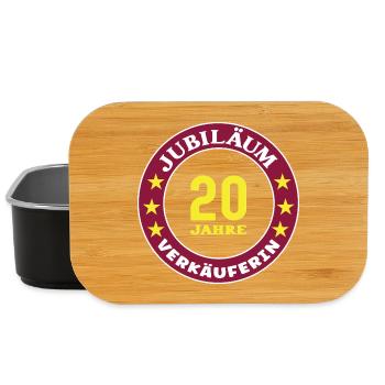 Verkäuferin 20 Jahre Jubiläum 20. Jubi Verkauf EH - Lunch Box - Schwarz - Vorne
