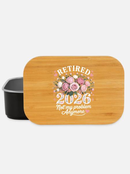 Fleur 2026 retirée - Boîte à goûter - noir