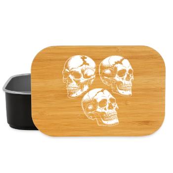Drei Totenkopf Silhouetten - Lunch Box - Schwarz - Vorne