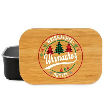 Uhrmacher Weihnachten Kollege Juwelier Goldschmied - Lunch Box - Schwarz - Vorne