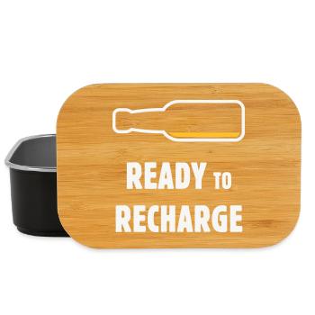 Ready To Recharge (Beer / Beer / NEG 2C) - Lunch Box - black - Front